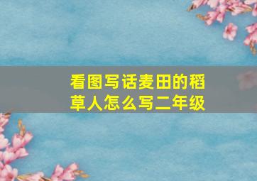 看图写话麦田的稻草人怎么写二年级