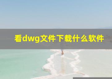 看dwg文件下载什么软件