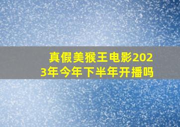 真假美猴王电影2023年今年下半年开播吗