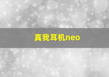 真我耳机neo