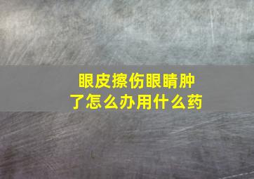 眼皮擦伤眼睛肿了怎么办用什么药