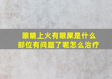 眼睛上火有眼屎是什么部位有问题了呢怎么治疗