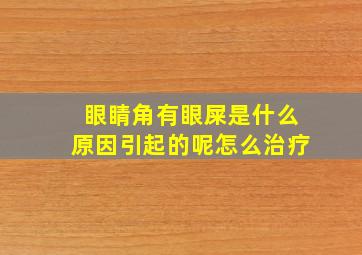 眼睛角有眼屎是什么原因引起的呢怎么治疗