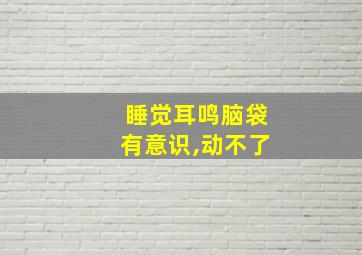 睡觉耳鸣脑袋有意识,动不了