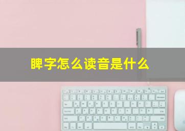 睥字怎么读音是什么