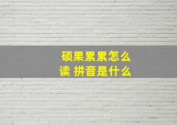 硕果累累怎么读 拼音是什么