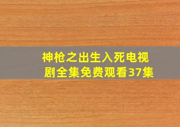 神枪之出生入死电视剧全集免费观看37集