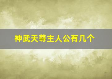 神武天尊主人公有几个