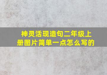 神灵活现造句二年级上册图片简单一点怎么写的