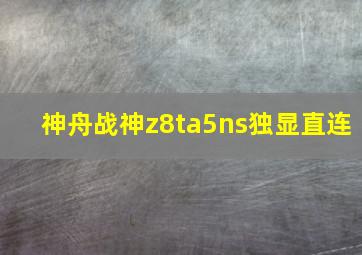 神舟战神z8ta5ns独显直连