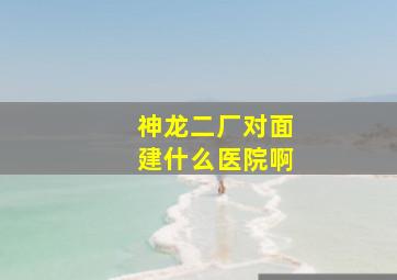 神龙二厂对面建什么医院啊