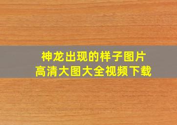 神龙出现的样子图片高清大图大全视频下载