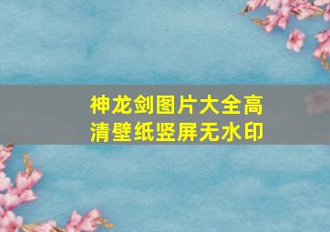 神龙剑图片大全高清壁纸竖屏无水印