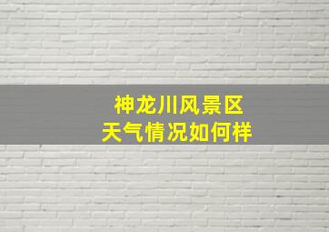 神龙川风景区天气情况如何样