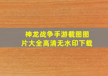 神龙战争手游截图图片大全高清无水印下载