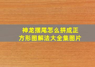 神龙摆尾怎么拼成正方形图解法大全集图片