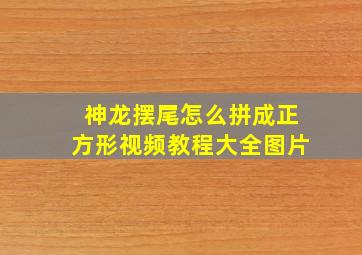 神龙摆尾怎么拼成正方形视频教程大全图片