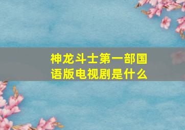 神龙斗士第一部国语版电视剧是什么