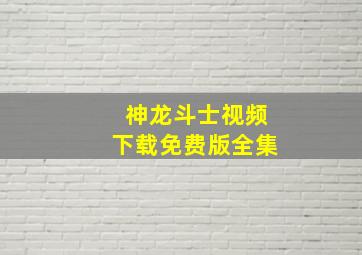 神龙斗士视频下载免费版全集