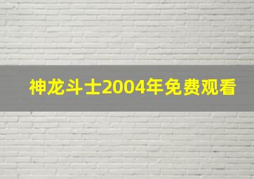 神龙斗士2004年免费观看