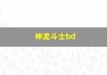 神龙斗士bd