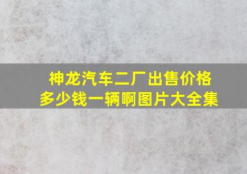 神龙汽车二厂出售价格多少钱一辆啊图片大全集