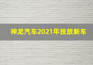 神龙汽车2021年投放新车