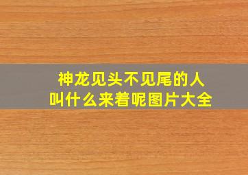 神龙见头不见尾的人叫什么来着呢图片大全