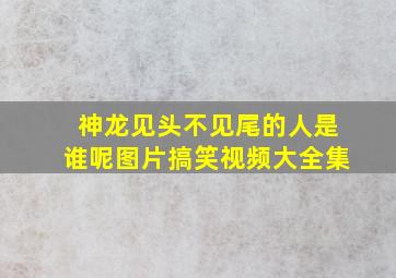 神龙见头不见尾的人是谁呢图片搞笑视频大全集