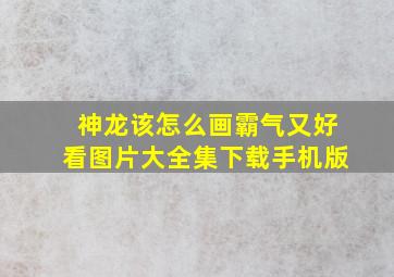 神龙该怎么画霸气又好看图片大全集下载手机版