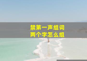 禁第一声组词两个字怎么组