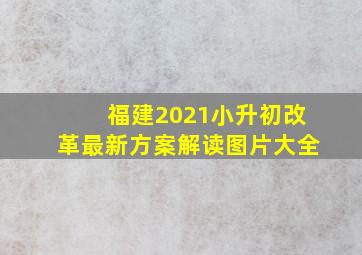 福建2021小升初改革最新方案解读图片大全