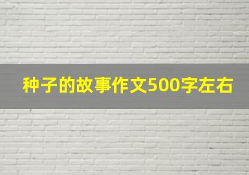 种子的故事作文500字左右