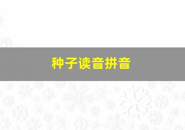 种子读音拼音