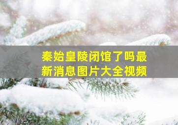 秦始皇陵闭馆了吗最新消息图片大全视频