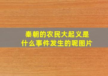 秦朝的农民大起义是什么事件发生的呢图片