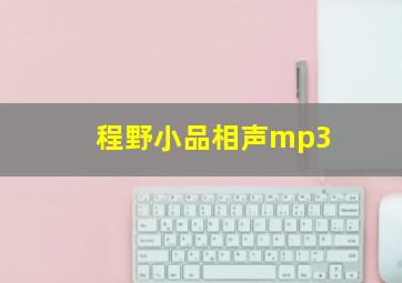 程野小品相声mp3