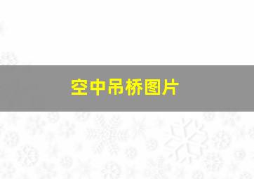 空中吊桥图片