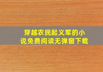 穿越农民起义军的小说免费阅读无弹窗下载