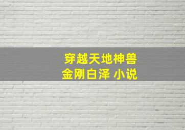 穿越天地神兽金刚白泽 小说