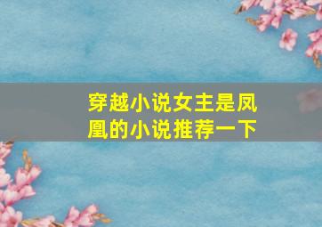 穿越小说女主是凤凰的小说推荐一下