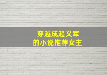 穿越成起义军的小说推荐女主