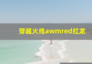 穿越火线awmred红龙