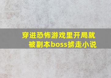 穿进恐怖游戏里开局就被副本boss掳走小说