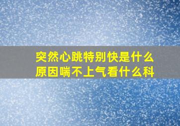 突然心跳特别快是什么原因喘不上气看什么科