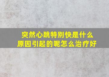 突然心跳特别快是什么原因引起的呢怎么治疗好