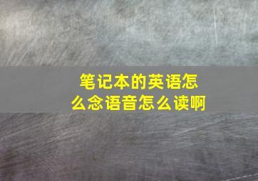 笔记本的英语怎么念语音怎么读啊