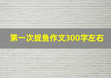 第一次捉鱼作文300字左右