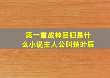 第一章战神回归是什么小说主人公叫楚叶辰