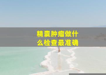 精囊肿瘤做什么检查最准确